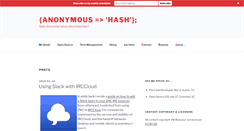 Desktop Screenshot of anonymoushash.vmbrasseur.com